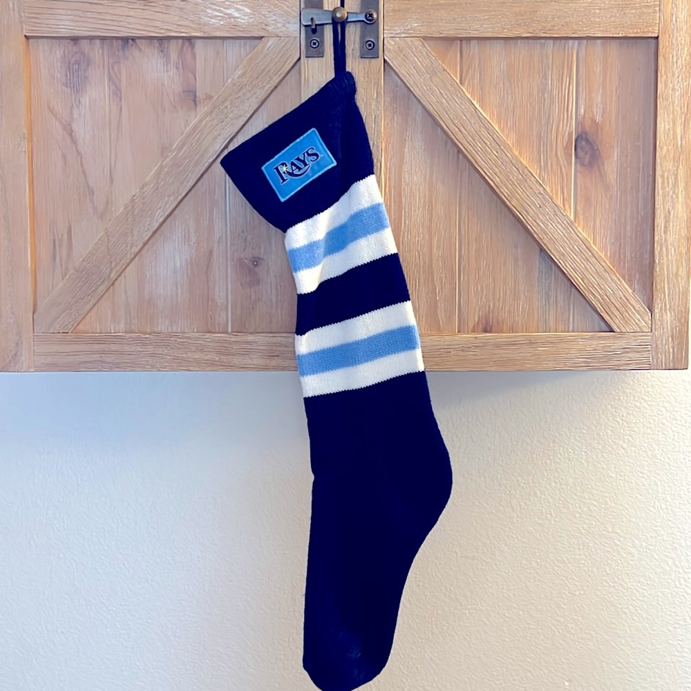 ❤️3/$25 MLB Tampa Bay Rays Promotional Christmas Stocking Chris Archer #22